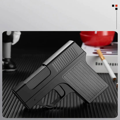 Pistol Lighter Torch Gas Gun Lighters Cigarette Case 10 PCS Windproof Cigar Cigarette Holder Lighter Unusual Lighter Toys