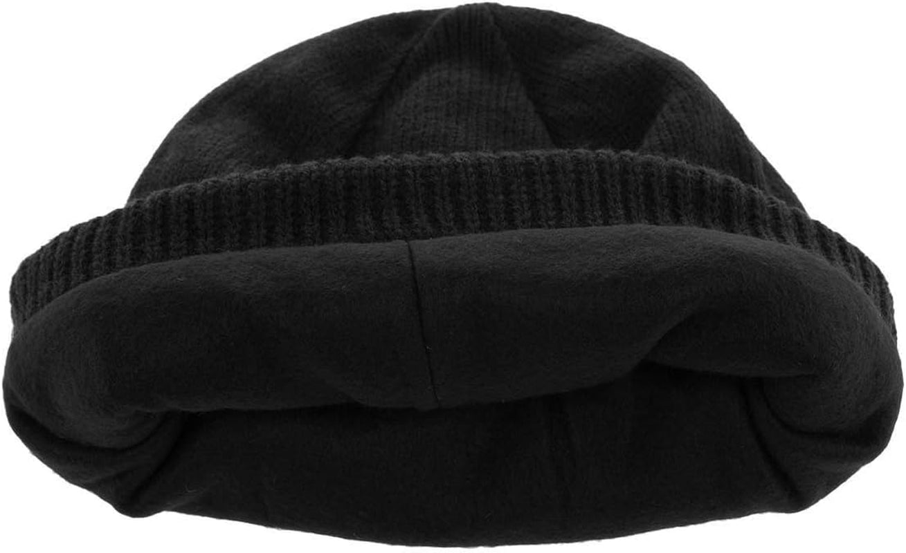 Mens Winter Hat and Gloves Set with 3M Thinsulate Fleece Lining, Black, One Size