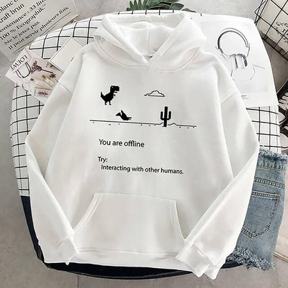 Cute Printed Pullover Hoodies for Women,Women/Girls Casual Hooded Lightweight Sweatshirt Coats Tops with Pocket Sweater for Fashion Hoodies for Teen Girls Trendy 2021 Fall Back to School, White