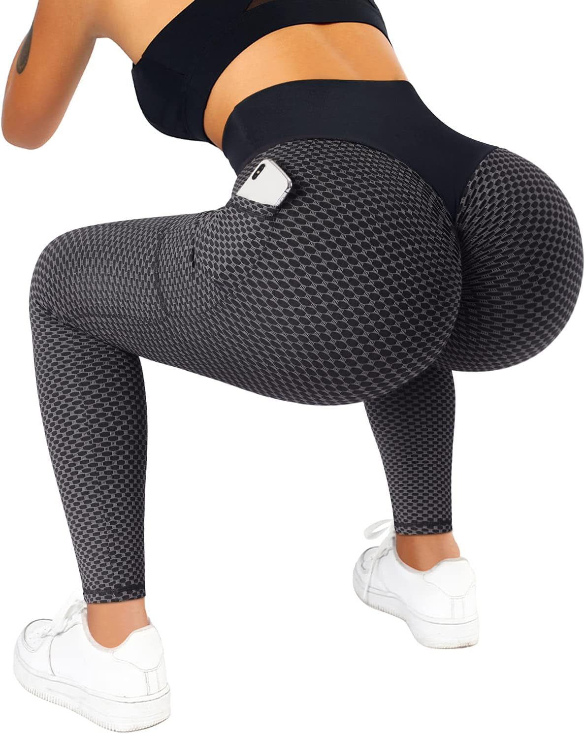 Women Scrunch Butt Lifting Workout Leggings Textured High Waist anti Cellulite Yoga Pants