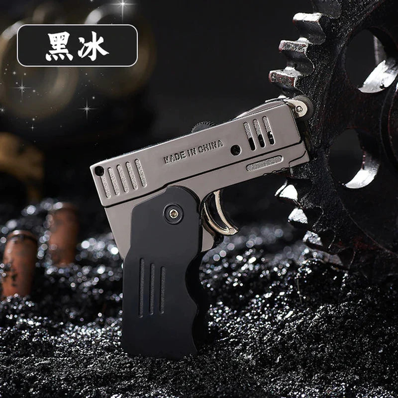 Pistol Lighter Torch Gas Gun Lighters Cigarette Case 10 PCS Windproof Cigar Cigarette Holder Lighter Unusual Lighter Toys