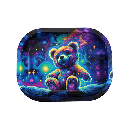 2" Cute Bear Herb Grinder Rolling Tray