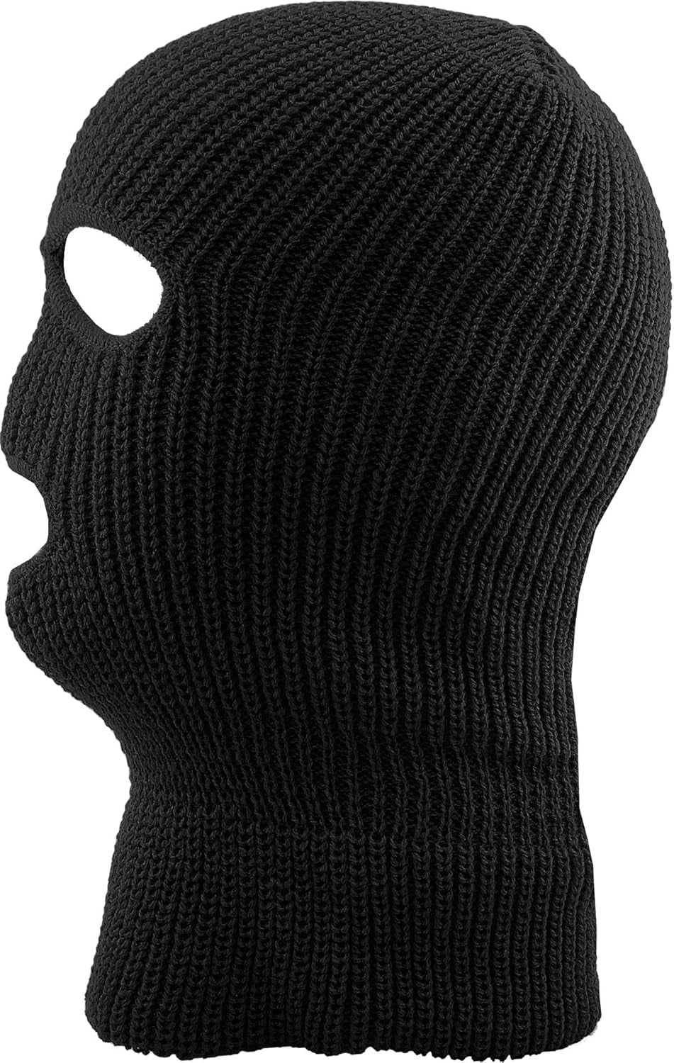 Mens Balaclava Collection Fleece Three Hole Mask Winter Knit Ski Hat Ribbed Beanie Winter