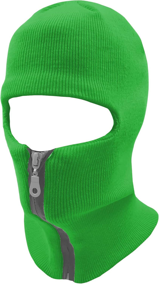 Mens Black Knit Thermal Face Ski Mask